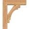 Ekena Millwork Merced Block Smooth Bracket w/ Offset Brace, Western Red Cedar, 5 1/2"W x 18"D x 22"H BKT0604X18X22MRC05SWR - alternate 3